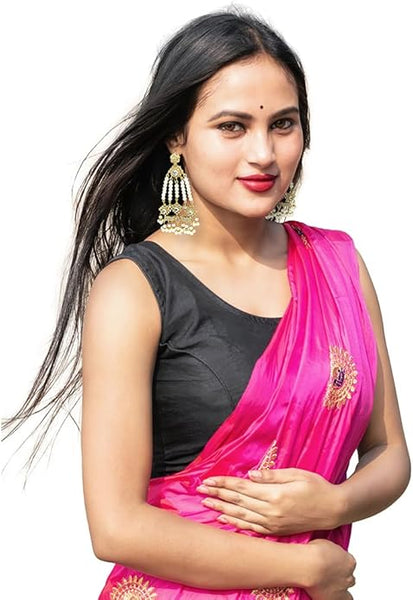 Handcrafted bridal earrings for weddings, parties, and festive celebrations by Duel On Jewel.
