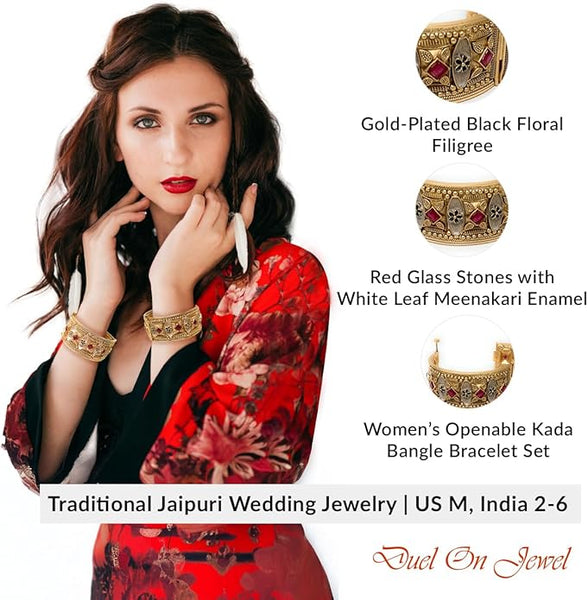 Side view showing 1-inch width and secure screw-barrel clasp on a handcrafted Indian cuff.