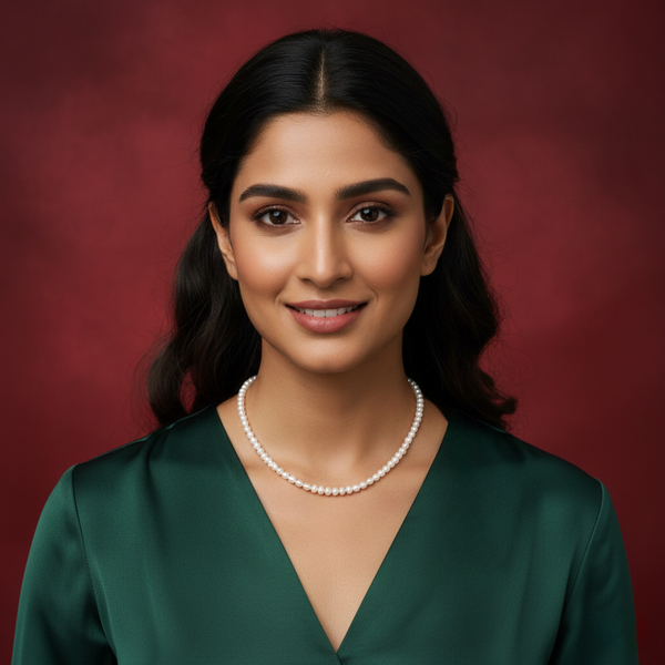 Duel On Jewel | 93 Natural Freshwater Cultured Pearls Necklace/String | 5–7mm Pearls from Hyderabad, India | Adjustable Gold Thread | Wearable & DIY Jewelry Crafting | 18-Inch Cream-White Strand