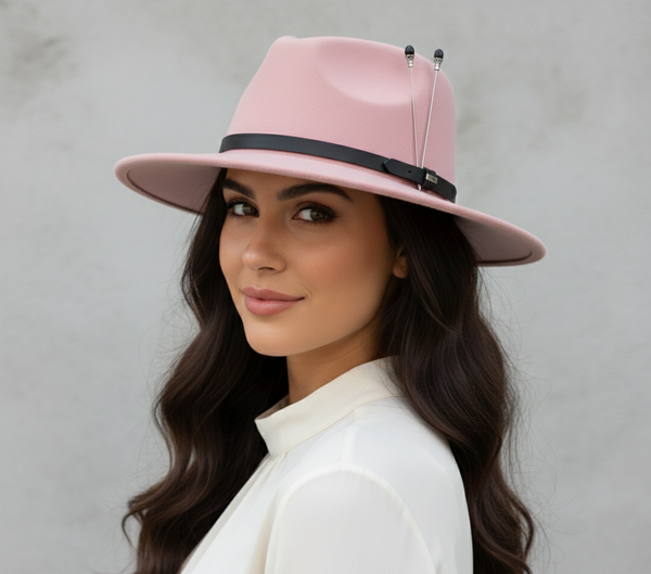 Duel On Jewel | 2-Piece Elegant Hat Pin Set | Long Silver Stick Pins with Black Bead Top | Classic Accessories for Hats, Scarves, Turbans, Costumes & Lapels | Vintage-Inspired Brooch Pair