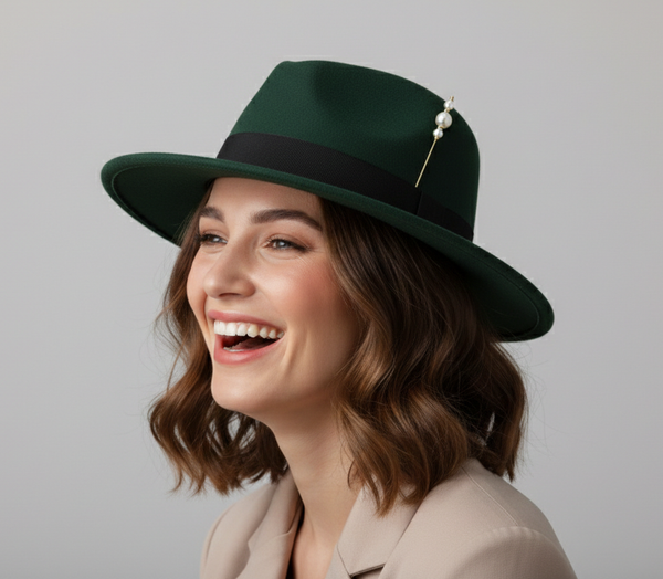 Duel On Jewel | Set of 4 Long White Faux Pearl Hat Pins with Filigree Detailing – Vintage Style Brooch Pins for Hats, Scarves, Suits, Hijabs, and Accessories | Elegant Accent for Women & Men