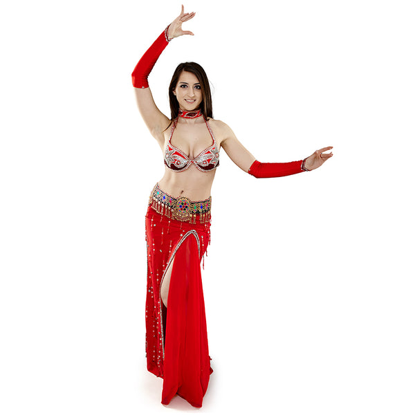 Indian festival wear waist belt with oxidized silver look, bells, and multicolor beads.
