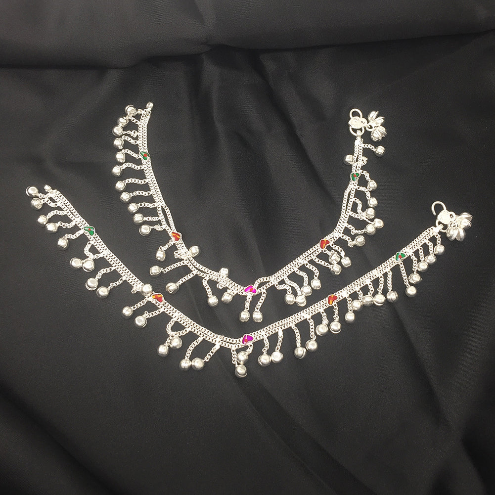 ICraftJewel CZ Stone Anklet Bracelet Pair Indian Wedding